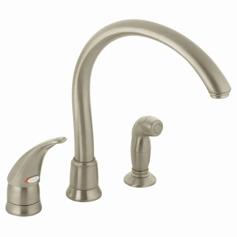 Monticello Chrome one-handle high arc kitchen faucetChrome