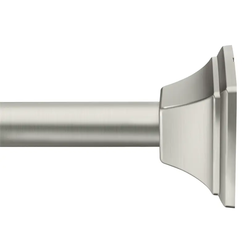 Tension Rod Straight Tension Shower Rod Brushed NickelBrushed Nickel