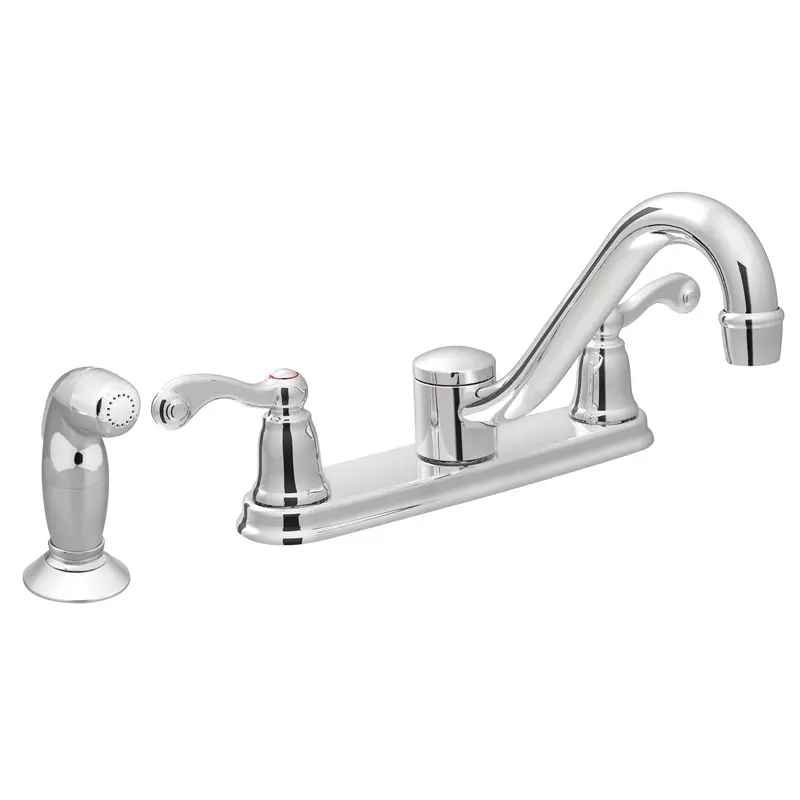 Touch Control Chrome two-handle low arc kitchen faucetChrome