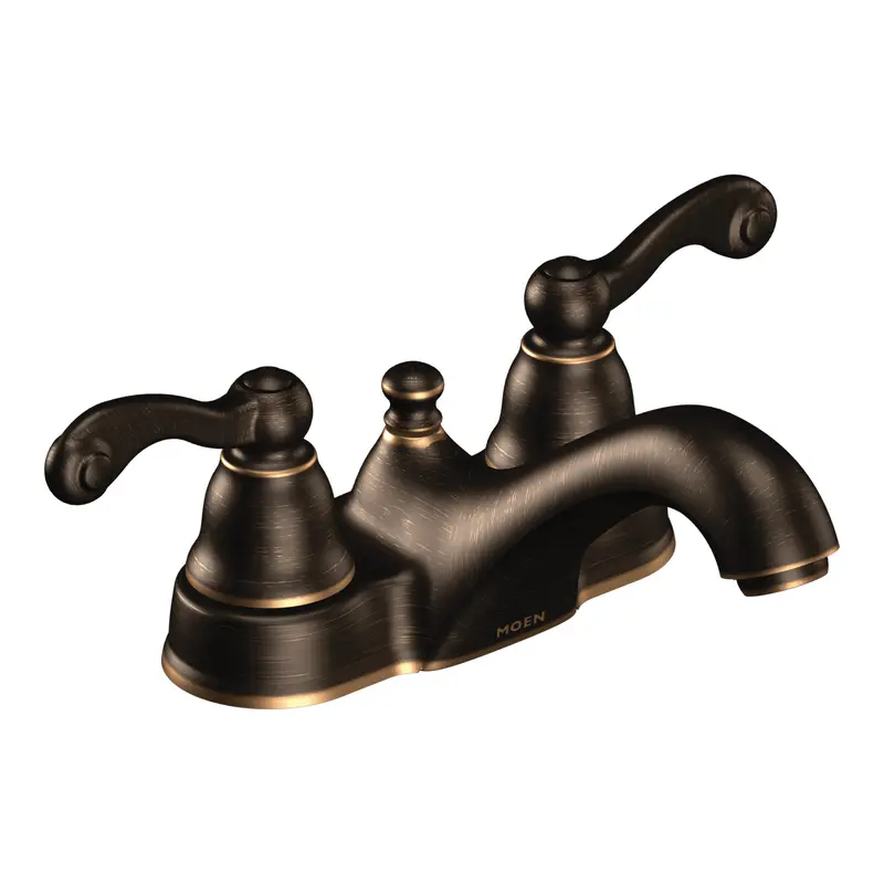 Traditional Chrome two-handle low arc bathroom faucetChrome