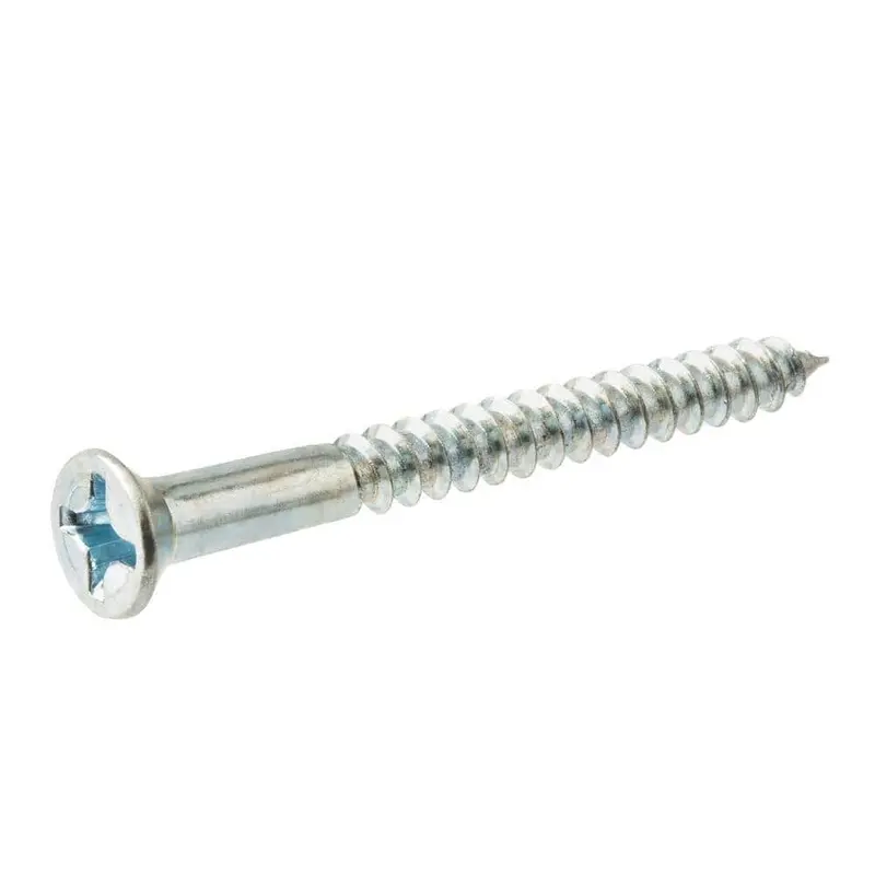 #10 x 3 in. Phillips Flat Head Zinc Plated Wood Screw (50-Pack)0.84 / 0.04 / 3 in