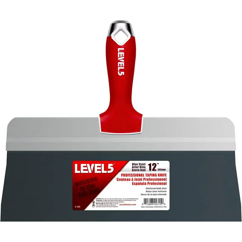12 in. Blue Steel Big Back Taping Knife with Soft Grip Handle1.4 / each