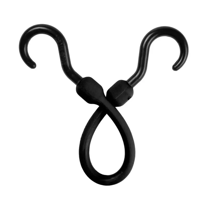 12 in. Easy Stretch Cord in Black (4-Pack)