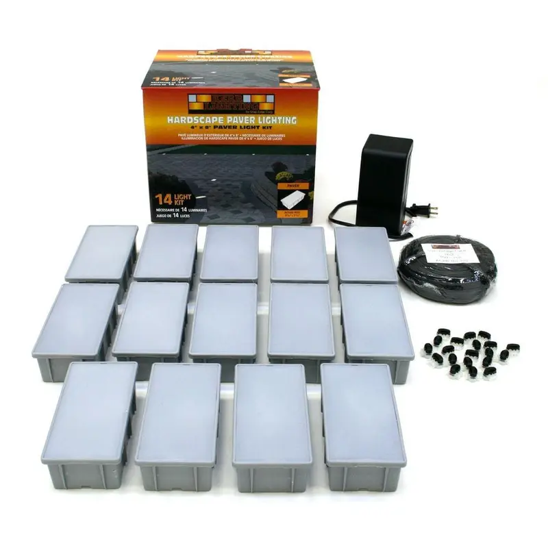 14-Light Outdoor Paver Light Kit1 / set
