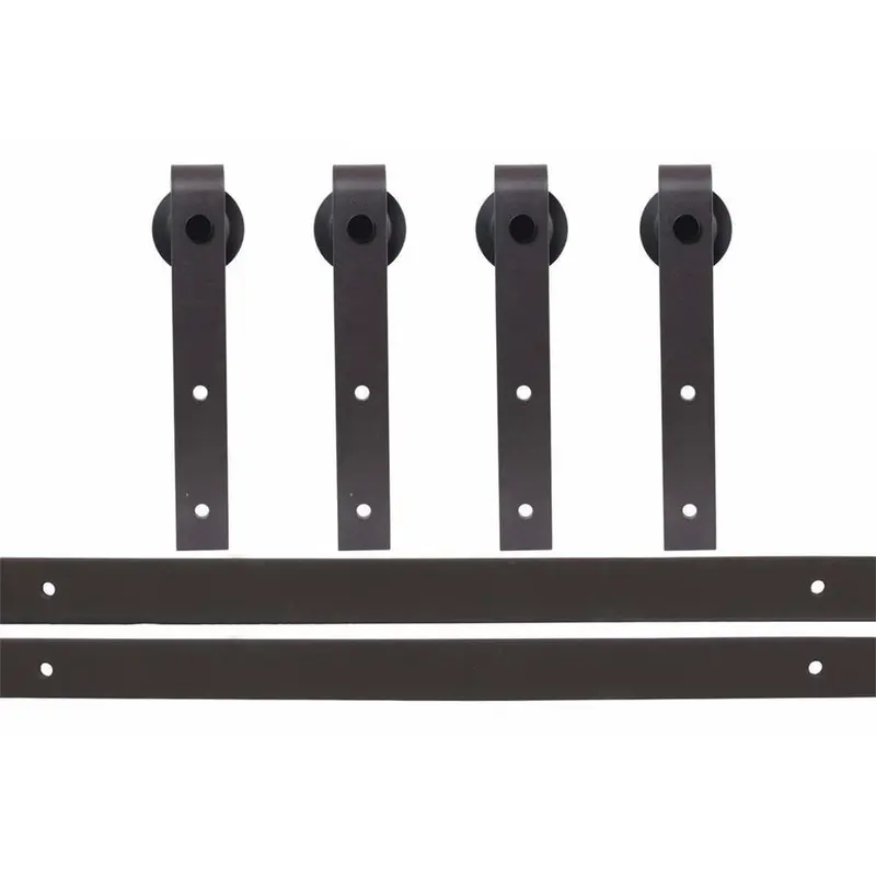 16 ft. Country Sliding Standard Double Track Barn Door Hardware Kit