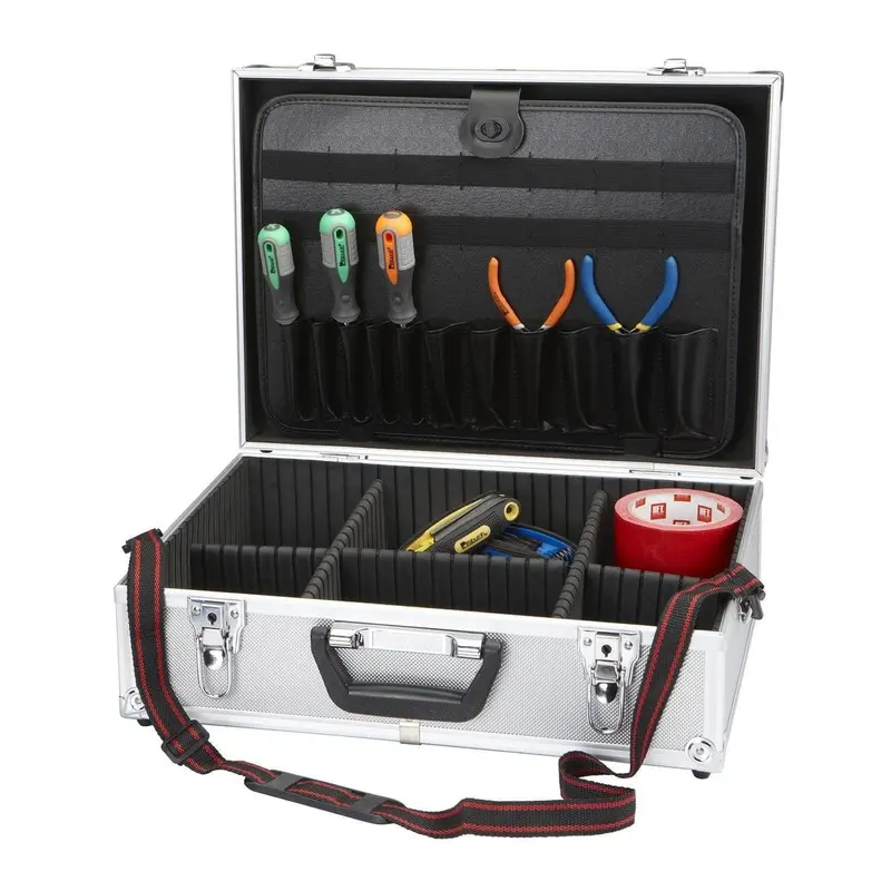 18 in. x 6 in. x 13 in. Silver Aluminum Case