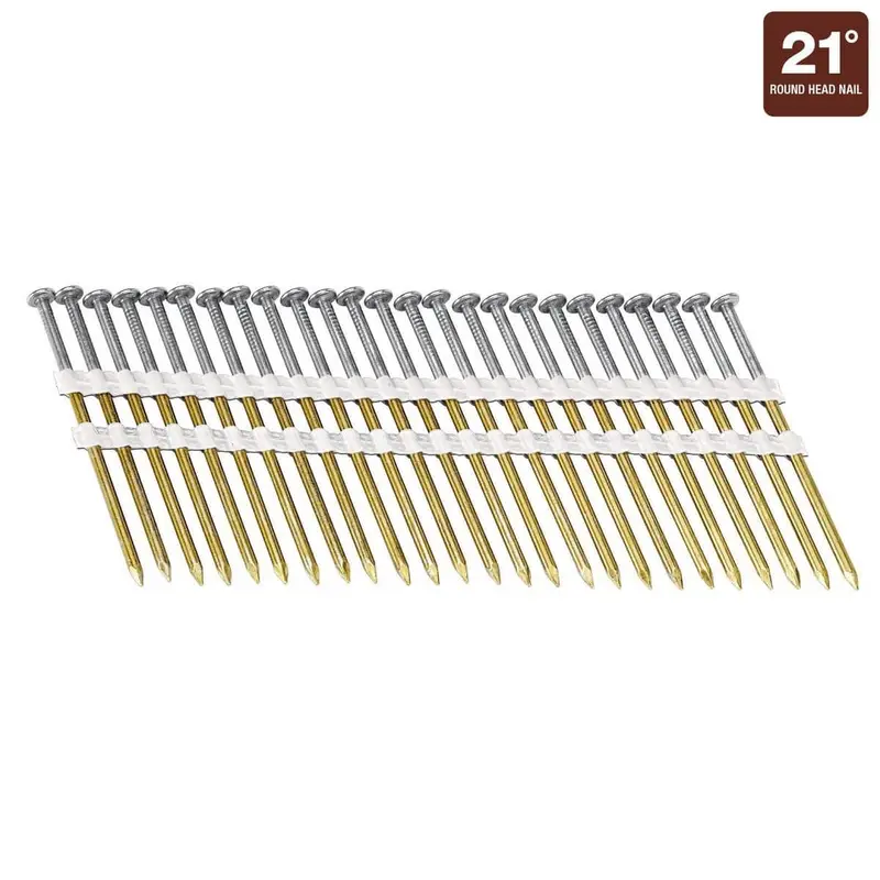 21 3 in. Bright Coated Framing Nails, 1,000 Pc.