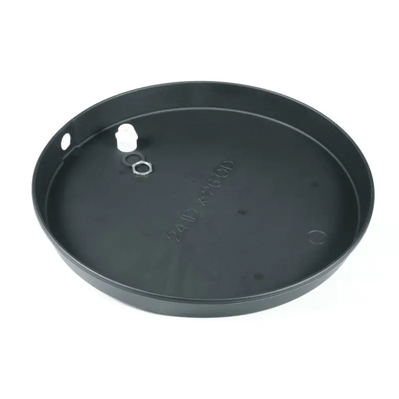 22 in. I.D. Plastic Drain Pan with PVC Fitting1.94 / each