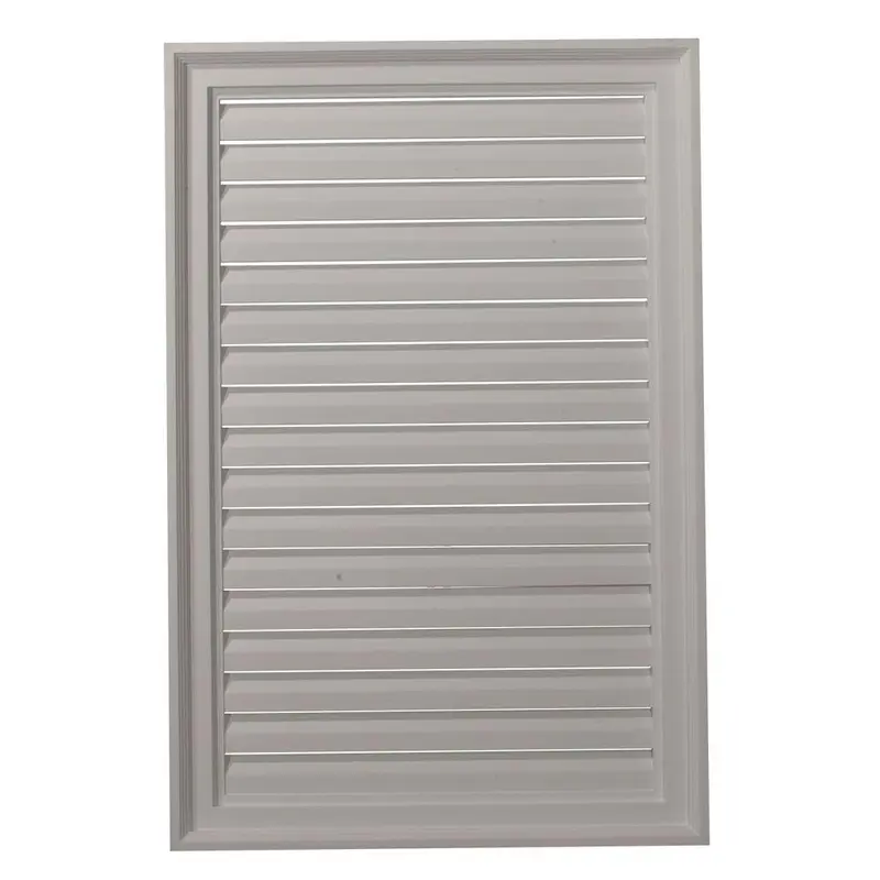 24 in. x 36 in. Rectangular Primed Plastic Paintable Gable Louver Vent3.31 / each