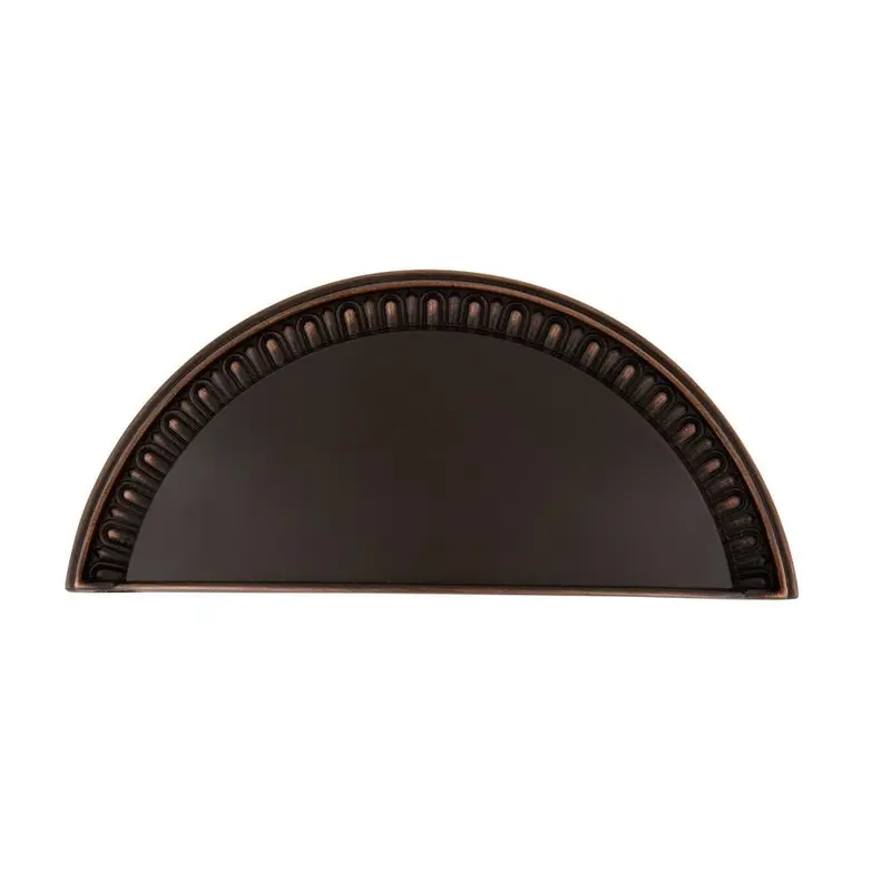3 in. (76 mm) Timeless Bronze Drawer Cup Pull Egg & Dart3 in. / Satin Brass / .5