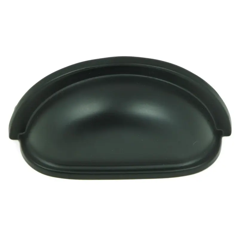 3 in. Matte Black Cup Cabinet Center-to-Center Pull3 in. / Satin Nickel / 1.6 oz