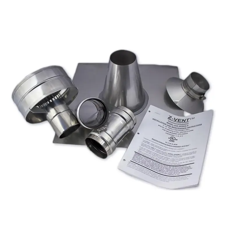3 in. x 1 in. Vertical Stainless Steel Vent Kit6 / each