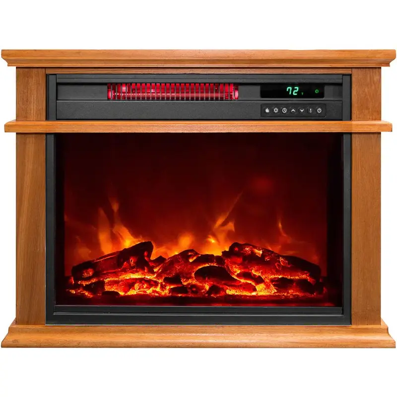 31 in. Freestanding Electric Fireplace Heater in Light Brown60.00 / each