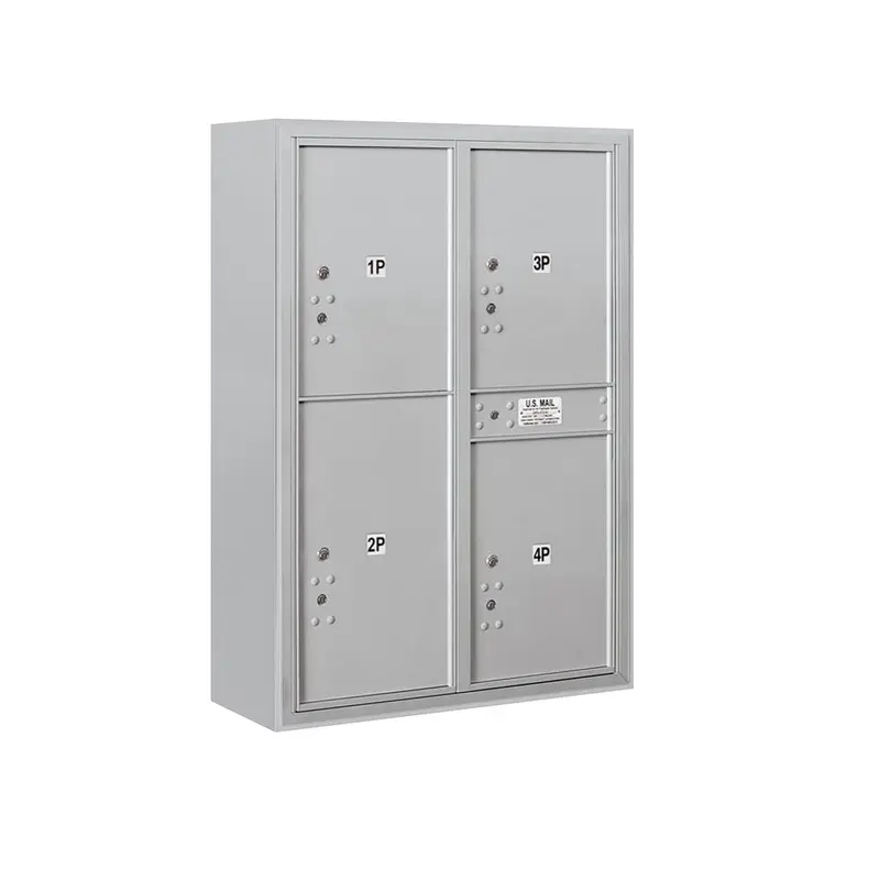3800 Horizontal Series 4-Parcel Locker Surface Mount MailboxSandstone / 175 / 0