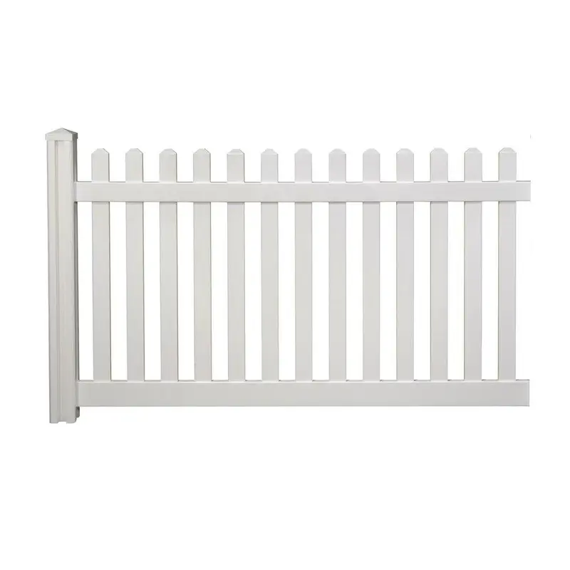 4 ft. H x 7 ft. W Premium Vinyl Classic Picket Fence Panel with Post and Cap36 / each