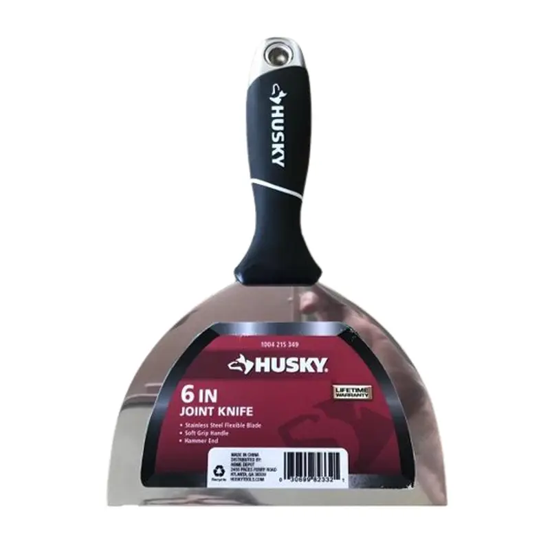 6 in. Stainless Steel Hammer-End Joint Knife with Soft Grip Handle0.340 / each