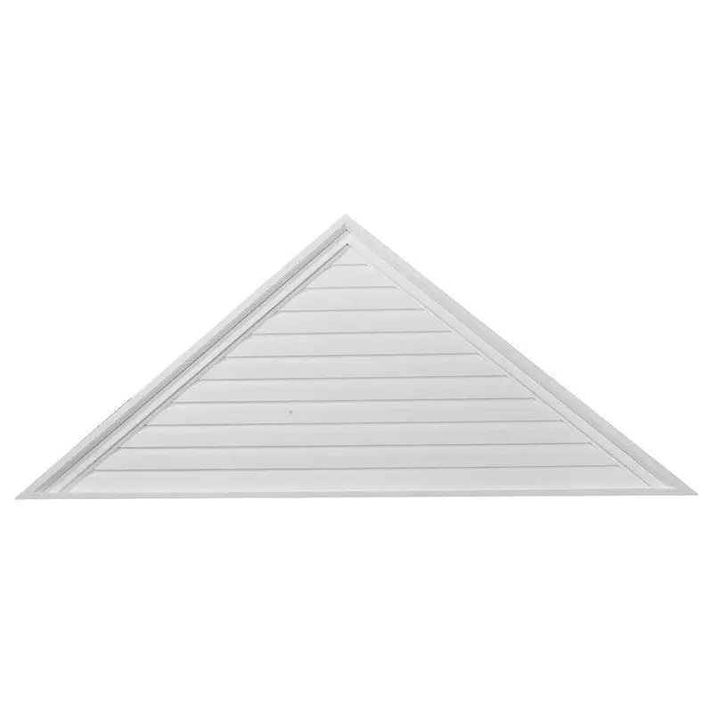 72 in. x 21 in. Triangle Primed Polyurethane Paintable Gable Louver Vent5.51 / each