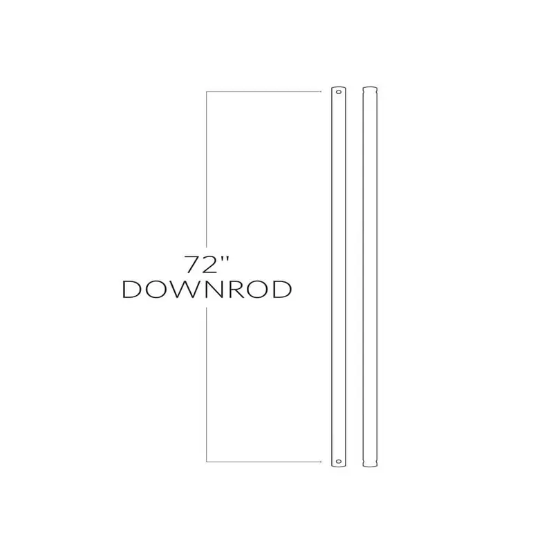 72 in. Chrome Extension Downrod