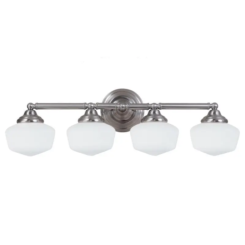 Academy 4-Light Brushed Nickel Wall/Bath LightHeirloom Bronze / 7.74
