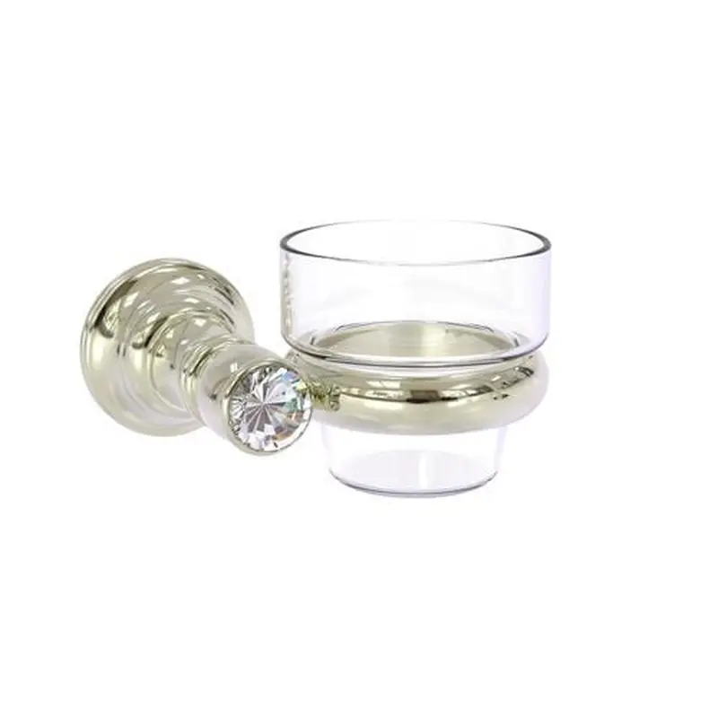 Allied Brass Carolina Crystal Polished Nickel Brass Bath Accessory Set