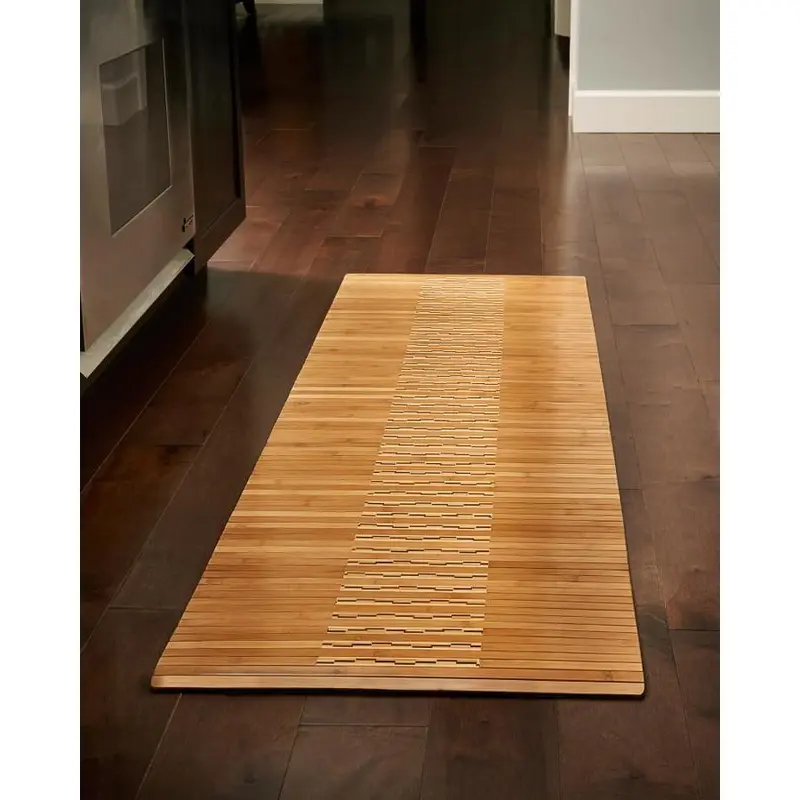 Anji Mountain 72-in x 20-in Bamboo Bath Mat