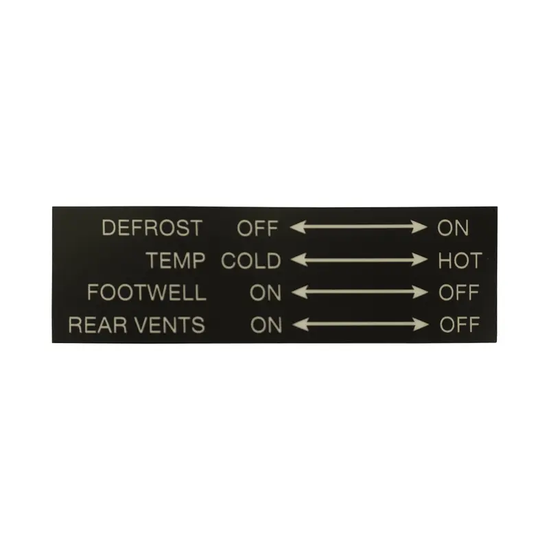 Climate Control Decal [Vanagon]