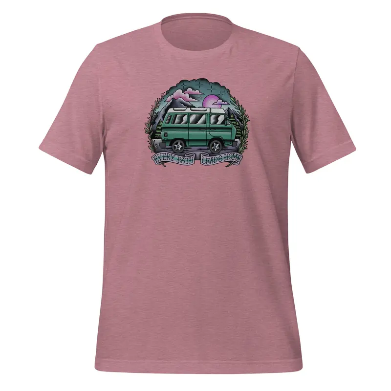 Every Path Leads Home T-ShirtSteel Blue / S
