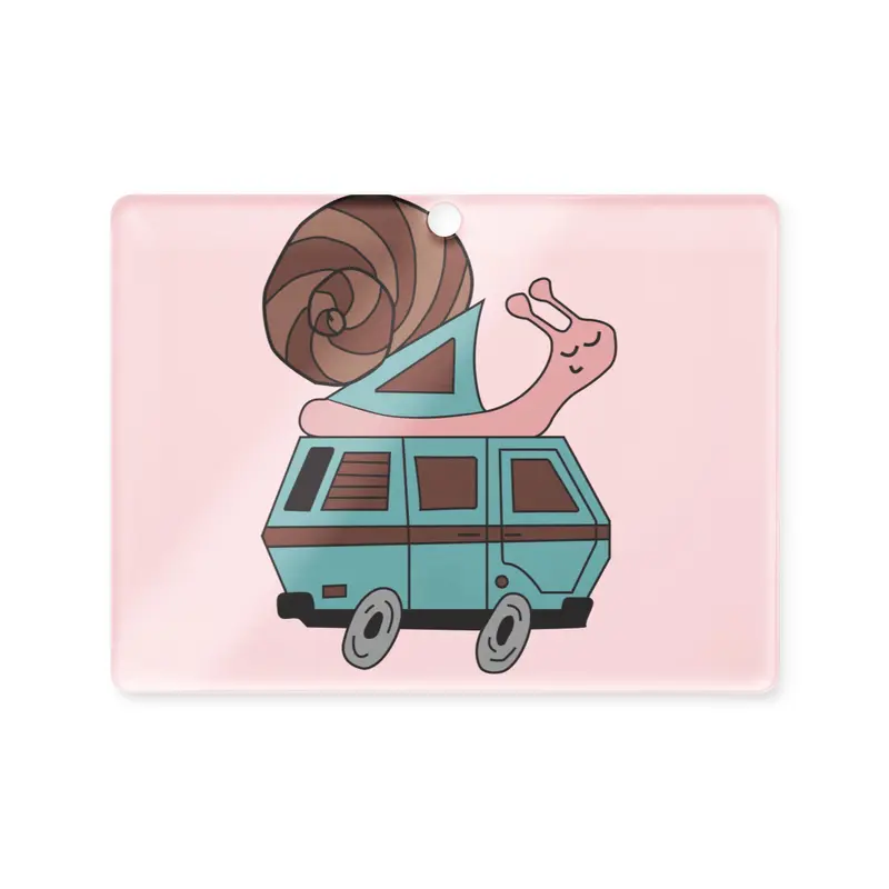 Sally Snail Acrylic OrnamentCircle