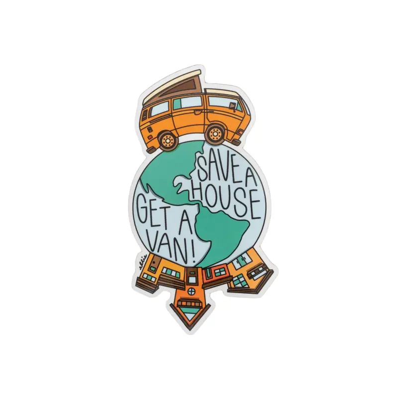 Save A House - Get A Van Sticker