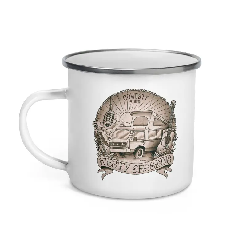 Westy Sessions Enamel Mug