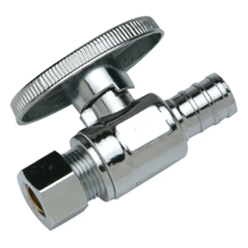 CHROME VALVE 1/2 IN X 3/8 IN