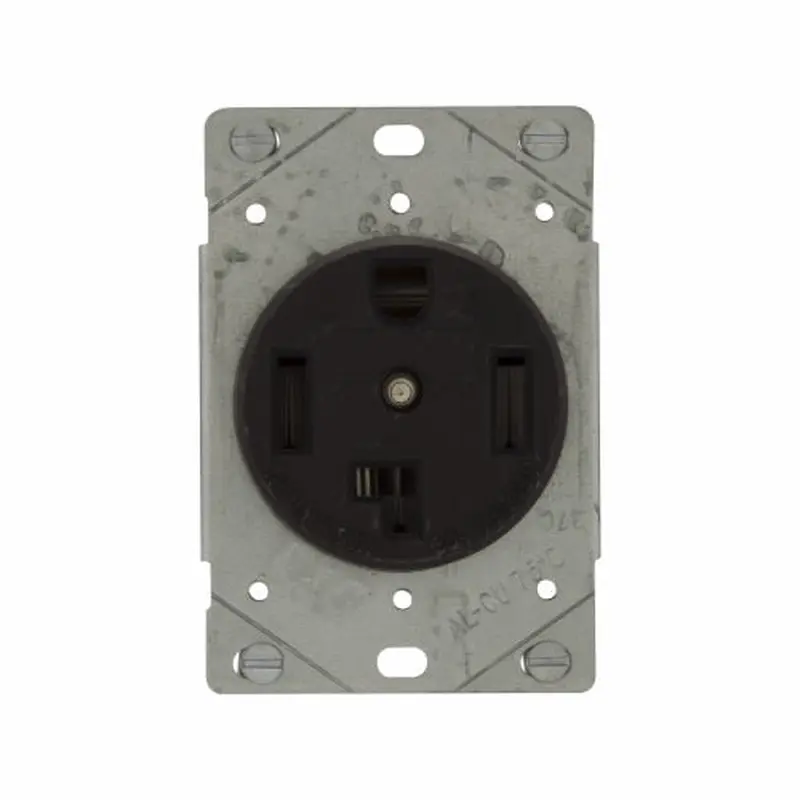 Eaton Cooper Wiring Power Device Receptacle Black