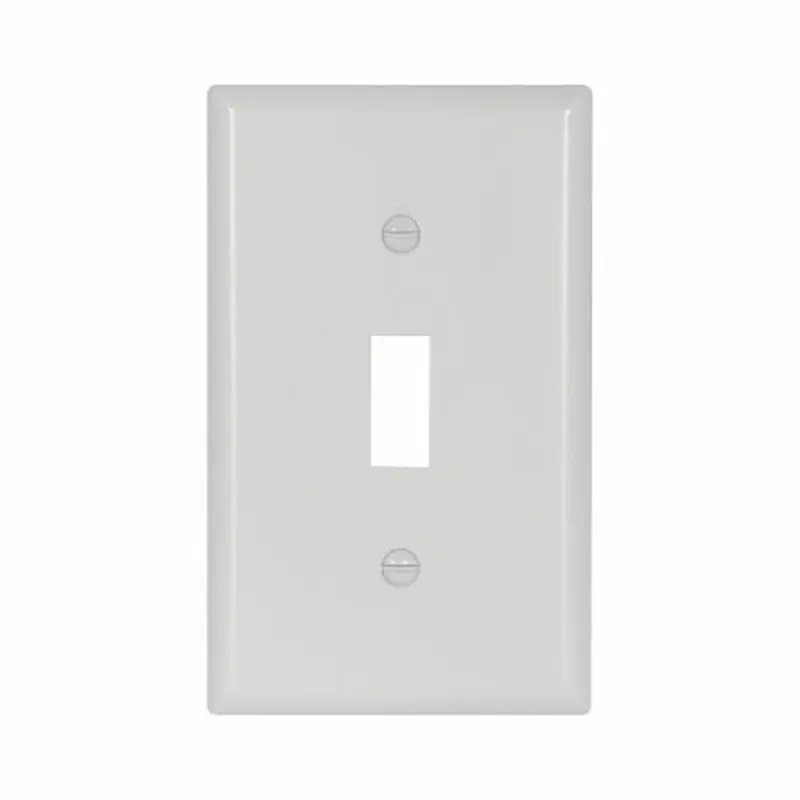 Eaton Cooper Wiring Toggle Wallplate, White 1 GangWhite / 1 Gang