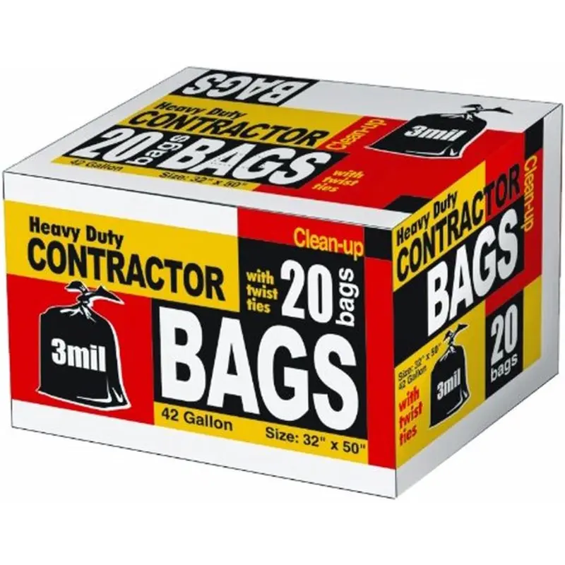H.B. Smith Tools 42 Gal. Contractor Bags 20 Bags/box42 Gallons