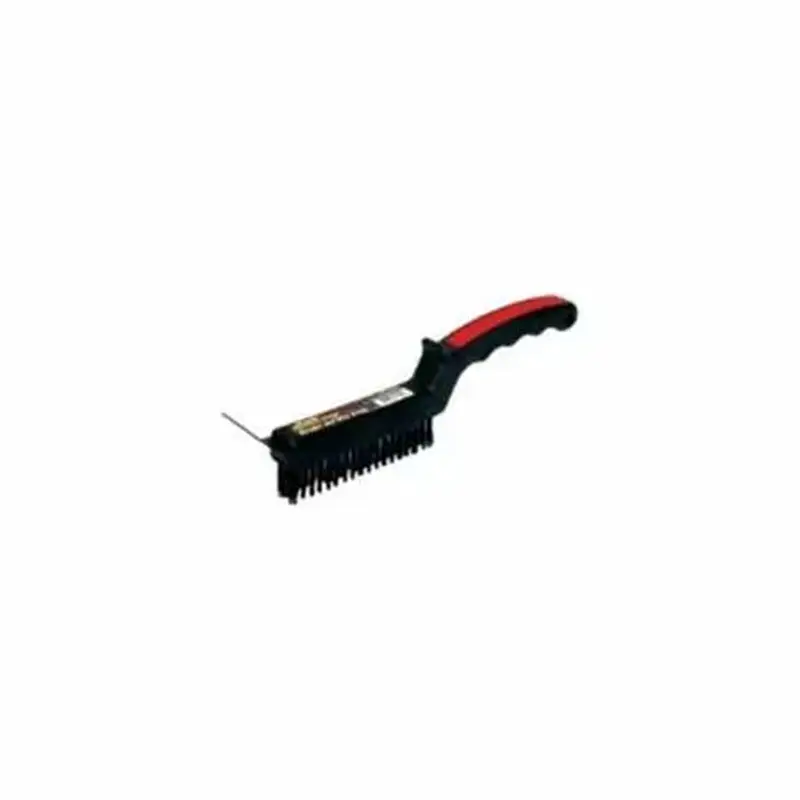 Howard Berger Long Handle Wire Brush w/Scraper 4 x 19 Rows4 x 19
