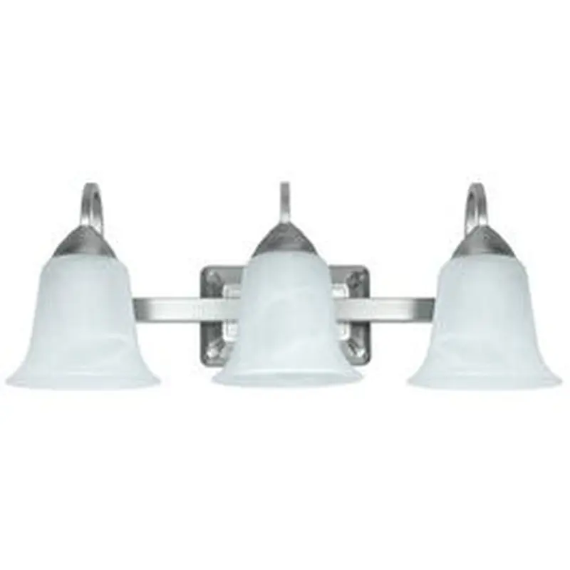 LED Vanity Light Fixture, 3-Light, Brushed Nickel, 26-Watt