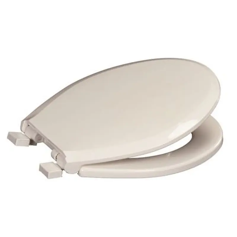 Premier Round Closed Front Toilet Seat with Cover Plastic in WhiteWhite