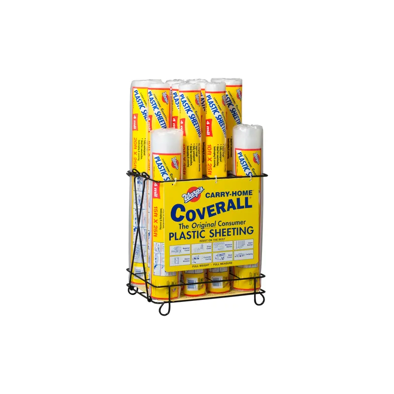 Warp Brothers Carry-Home Coverall Consumer Plastic Sheeting 10 x 50ft 4mil