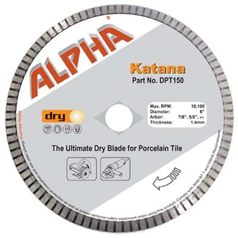 Alpha Katana The Ultimate Dry Blade for all Tiles4"