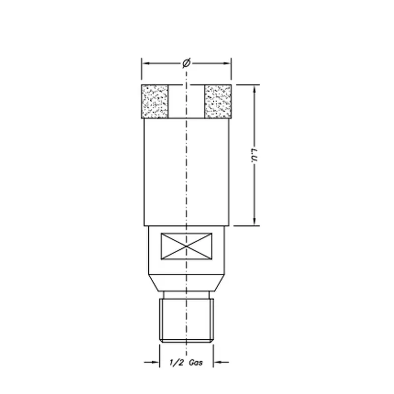 SC02001 ELECTROPLATED 20 " Gas