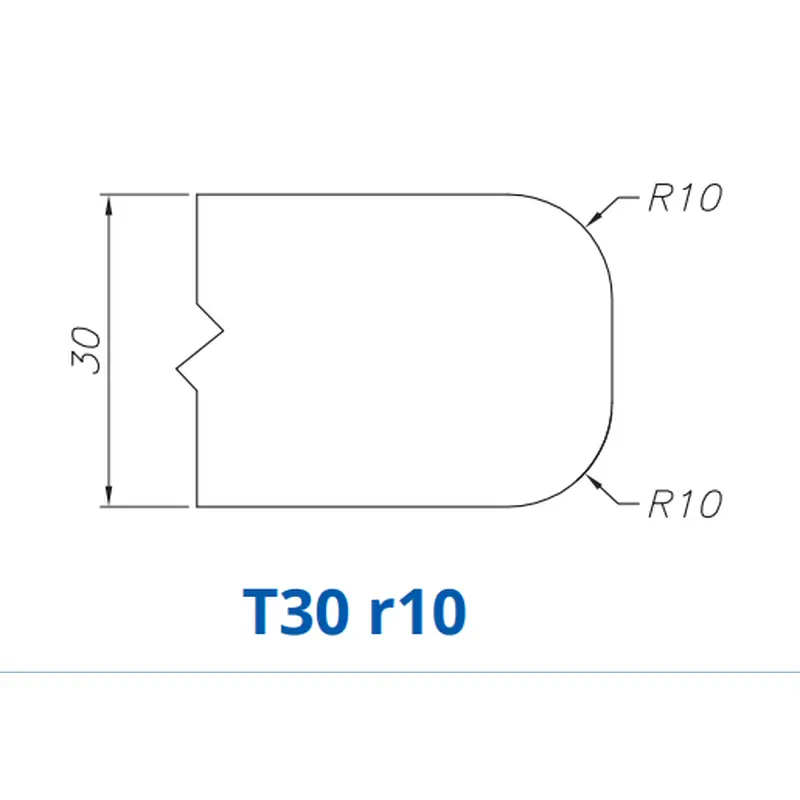 T30 r10(30mm Round Top & Bottom r10 - Router Bits)Standard Full Kit (BITS) / 0