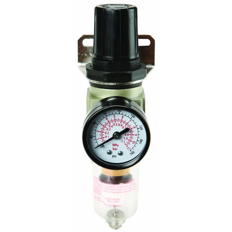 1/4 in. Air Line Filter/ Regulator with Gauge