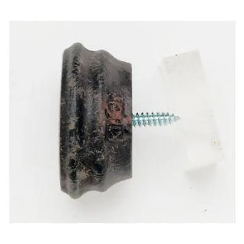 End Cap With Plug - 802 - Iron Oxide