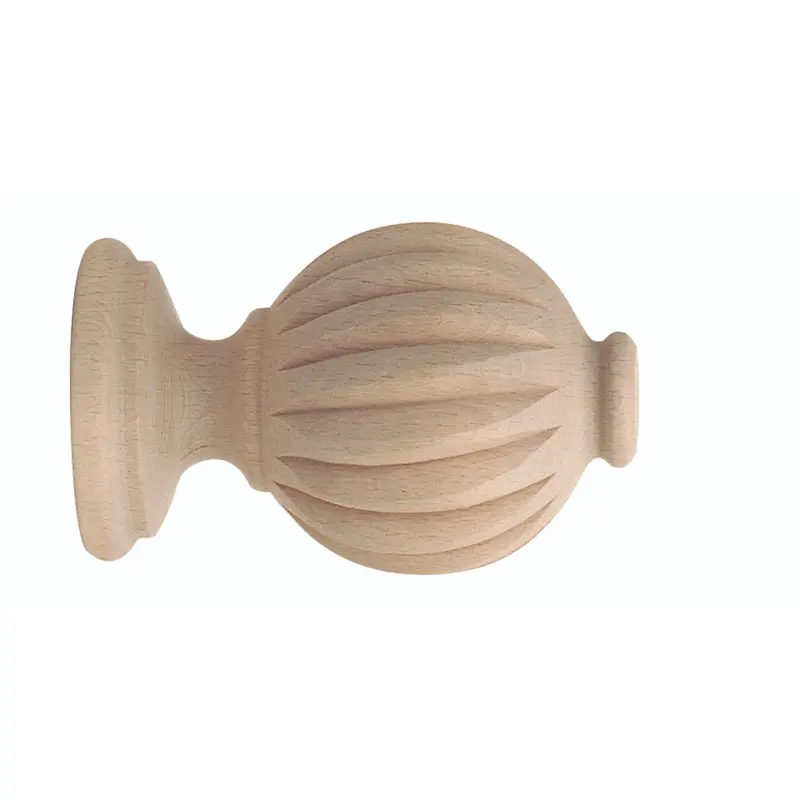 Finial Fluted Ball U 2"