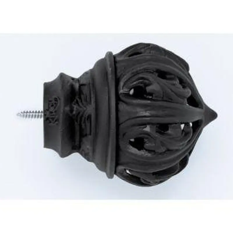 Crown Palace Finial With Plug - 770 - Black