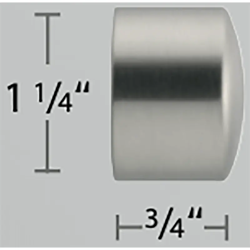 Forest 1-1/8" End Cap Finial - Various ColorsSatin Nickel 29