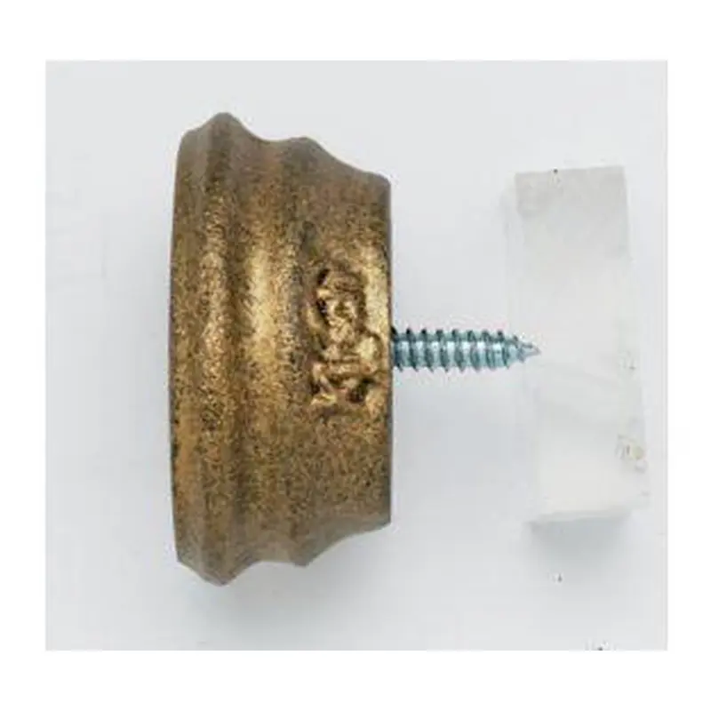 End Cap With Plug - 801 - Iron Gold
