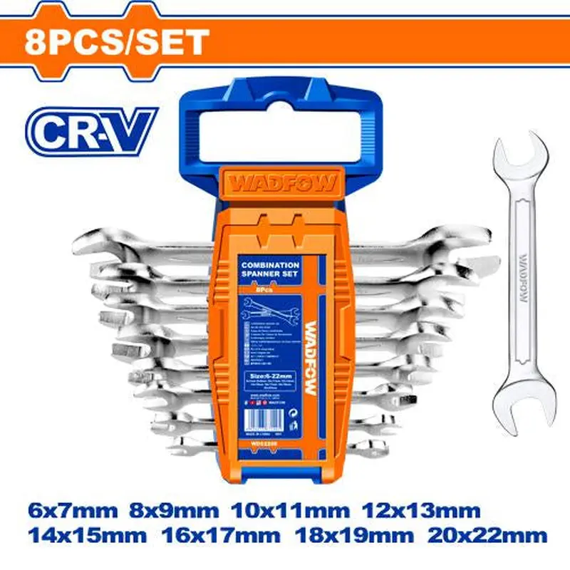 Double Open End Spanner Set