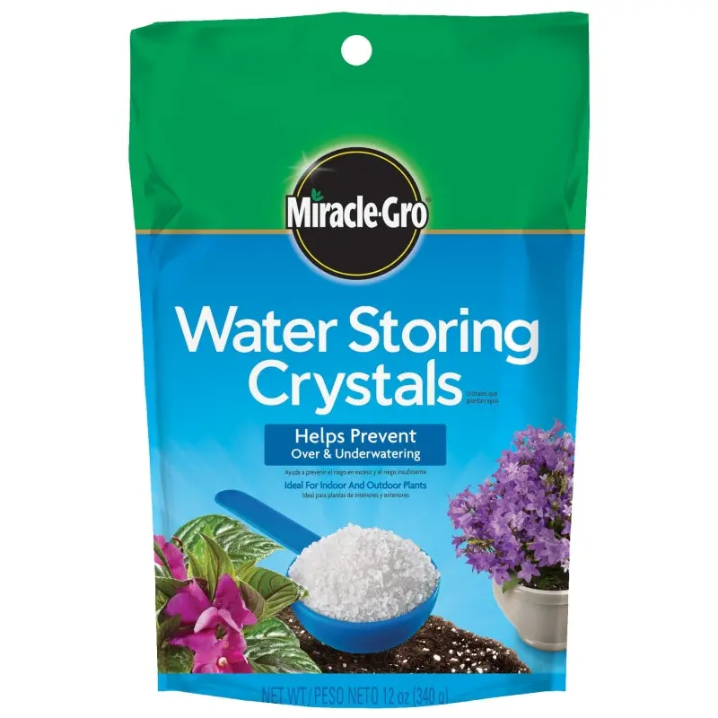 Miracle-Gro 1008311 Water Storing Crystal, 12 oz Bag, Solid