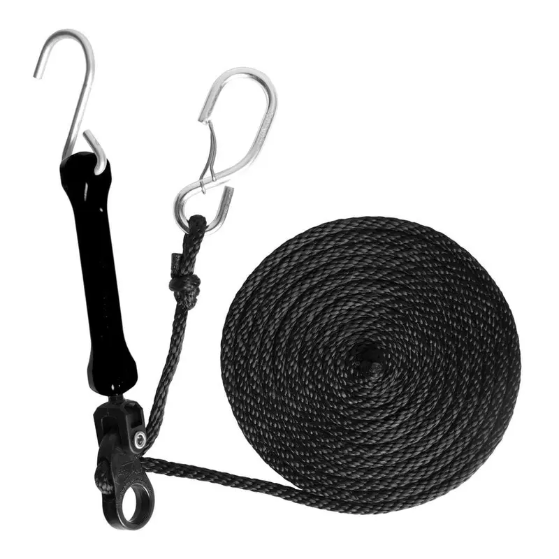 12 ft. Polyester Rope and 5 in. Polyurethane Bungee in Black